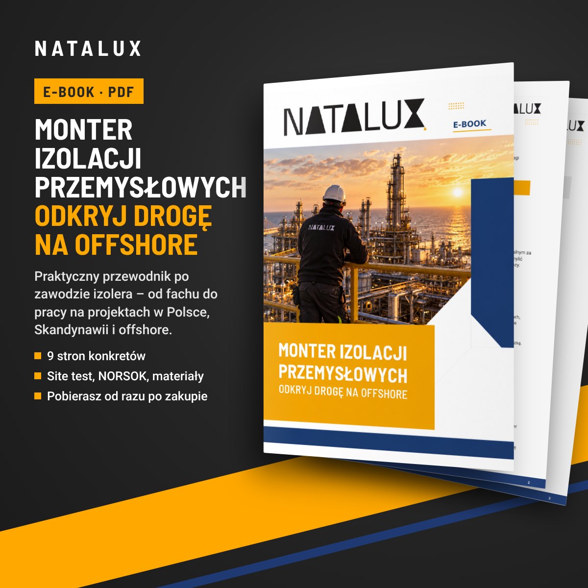 E-book Natalux – Monter izolacji przemysłowych, odkryj drogę na offshore
